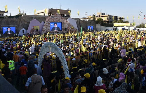 Hezbolá celebra el primer aniversario de la liberación de la sierra oriental del Líbano